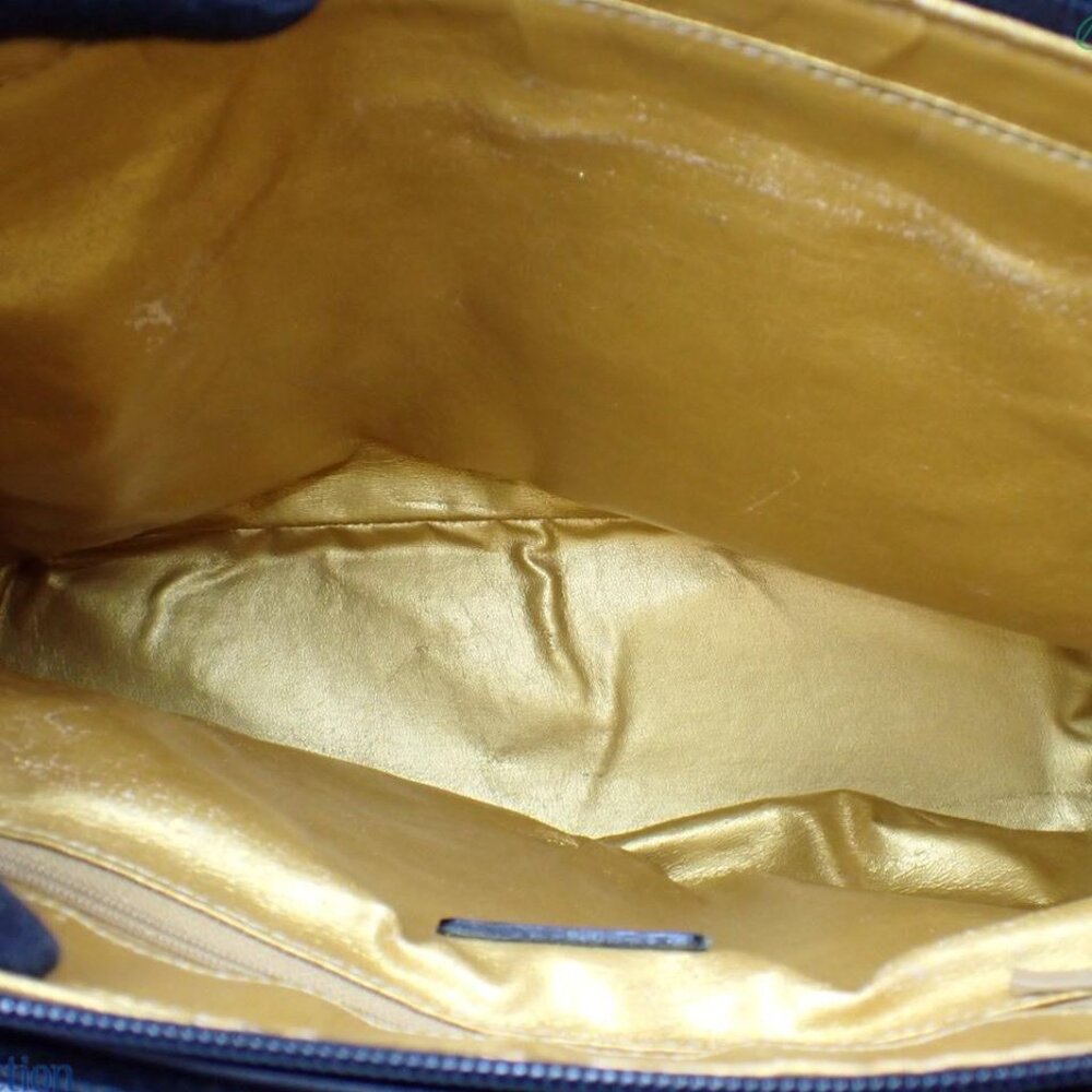 Versace Black and Gold Baroque Leopard Satchel - Picture 8 of 9